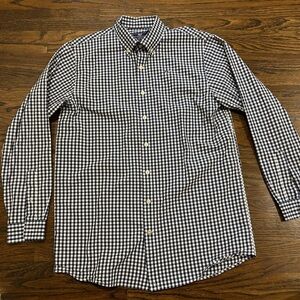 Vineyard Vines Navy and White Checkered Shirt